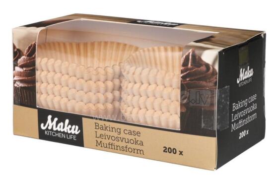 Maku Cupcake and muffin liners brown 200 pcs