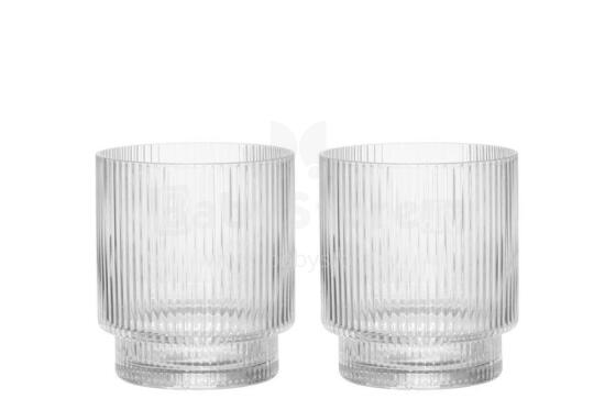 Maku drinking glass ribbed 2 pcs 31 cl