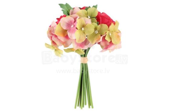 4Living Flower pušķis rožu/hortenziju veidā 28 cm
