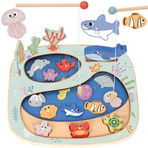 TOOKY TOY Catch a Fish Skill Game Montessori Puzzle