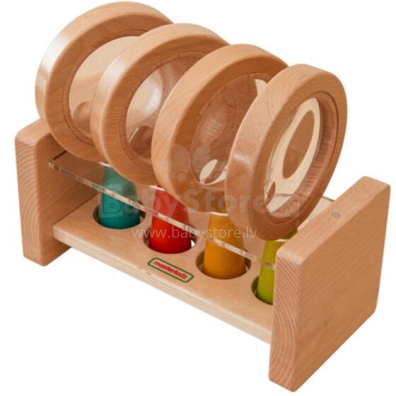 Set of Wooden Magnifying Glasses with Container