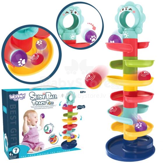 WOOPIE BABY Ball Track Spiral Set + 2 Balls