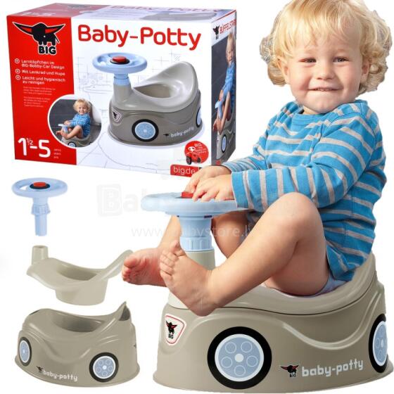 LIELS panīcis pelēks jauns Bobby auto stūre