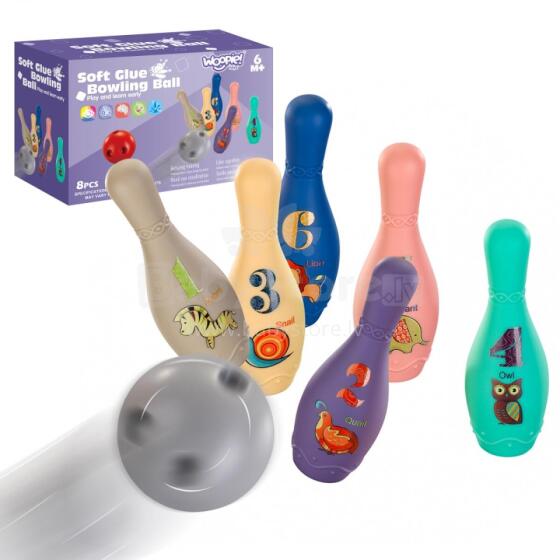 WOOPIE BABY Sensory Bowling for Babies 8 pcs.
