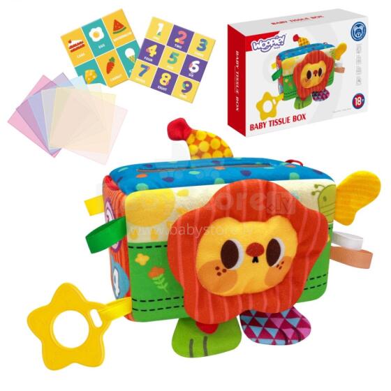 WOOPIE BABY развивающая игрушка сенсорная женская бирка коробка салфеток