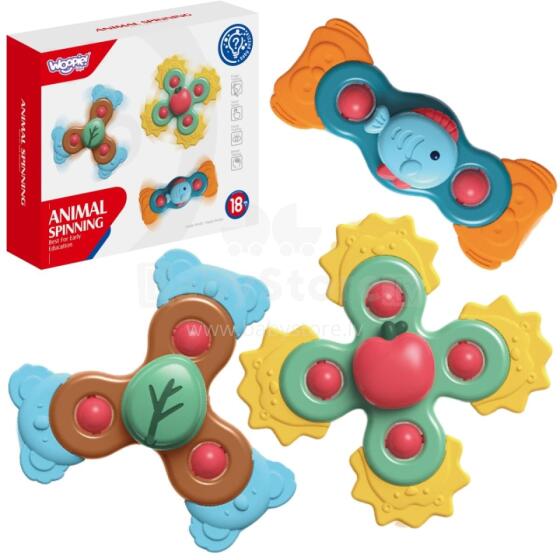 WOOPIE BABY Spinner Sensory Educational Toy 3in1 Colorful