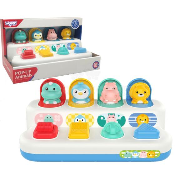 WOOPIE BABY Izglītojošā Rotaļlieta Izbīdāmie Dzīvnieki
