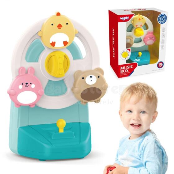 Музыкальная шкатулка WOOPIE BABY Карусель Животные Музыкальная развивающая игрушка