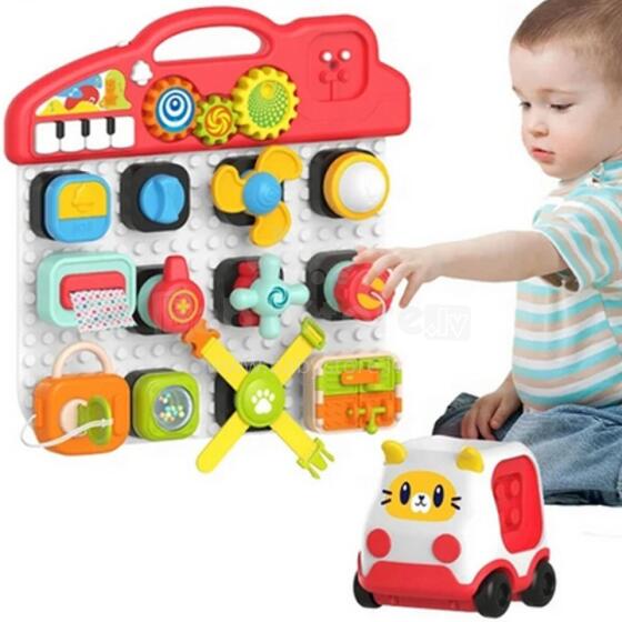 WOOPIE BABY Montessori Manipulative Board Colored Activity Panel