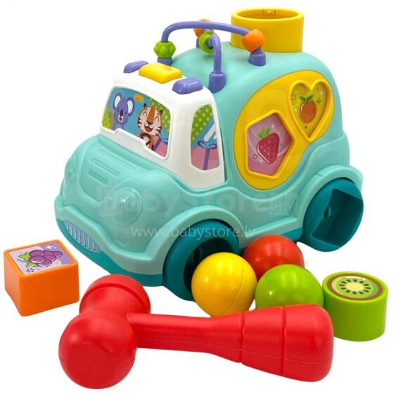 WOOPIE BABY Интерактивная музыкальная машина Монтессори-сортер синяя