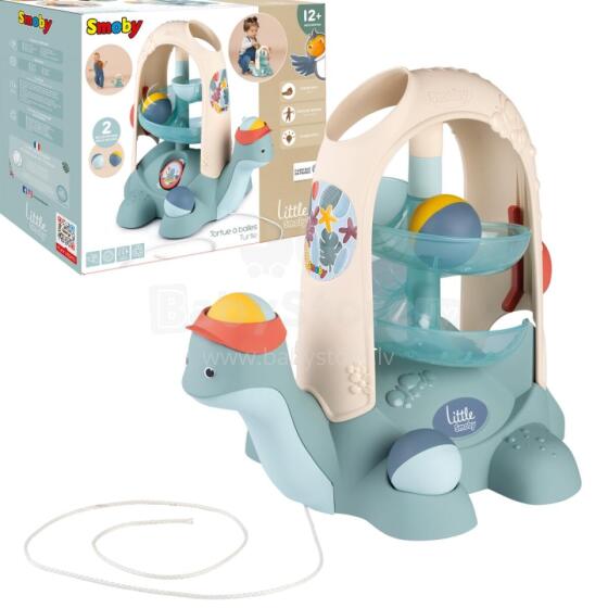 SMOBY LITTLE Pull-along Turtle with Ball Slide 12m+