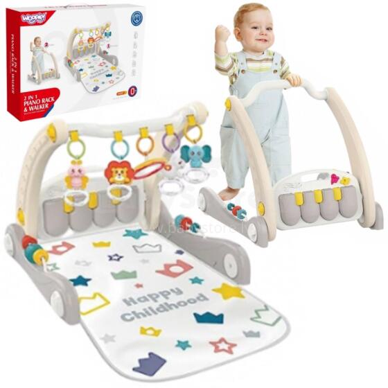 WOOPIE BABY Mat with Arch Pusher 2in1 Piano