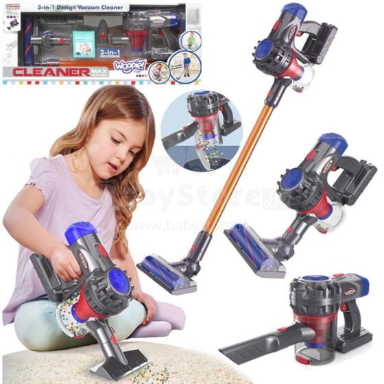 WOOPIE Interactive 3-in-1 Upright Vacuum Cleaner for Children with Suction Function
