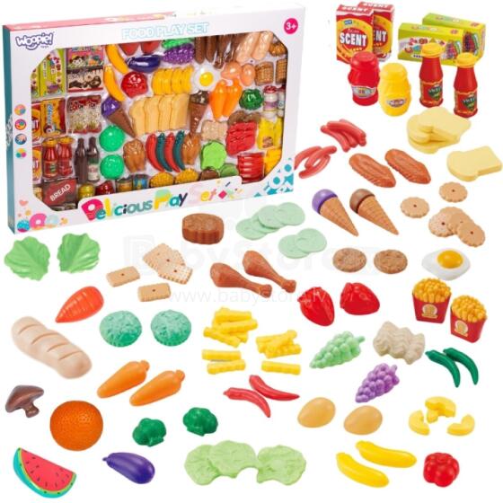 WOOPIE Set for Kitchen Shop Vegetables Fruits 120pcs.