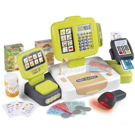 SMOBY elektroniskais kases aparāts ar skeneri un svariem