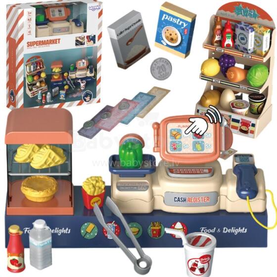 WOOPIE Shop Supermarket Cash Register 42 pcs.