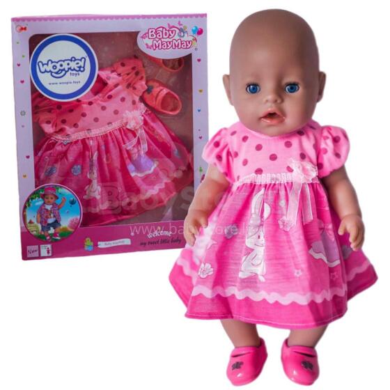 WOOPIE ROYAL Doll Clothes Pink Dress Bunny 43-46 cm