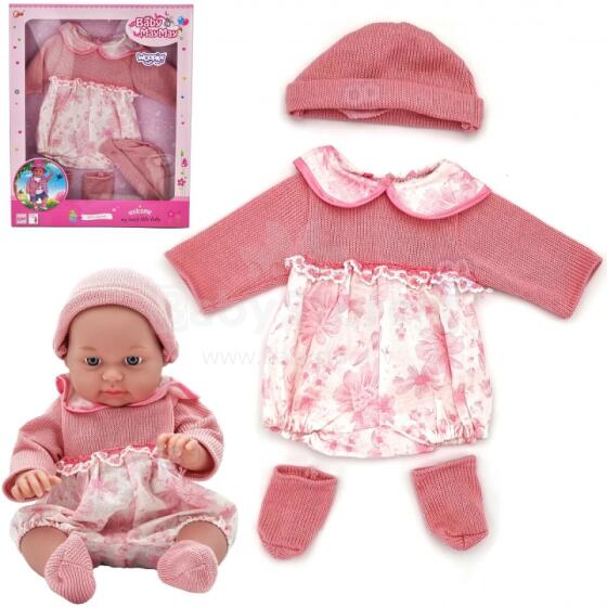 WOOPIE Doll Clothes Set Dress Hat 43 - 46 cm Pink