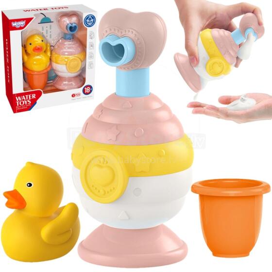 WOOPIE BABY vannas rotaļlietu komplekts - krūzīte + pīle + ziepju dozators