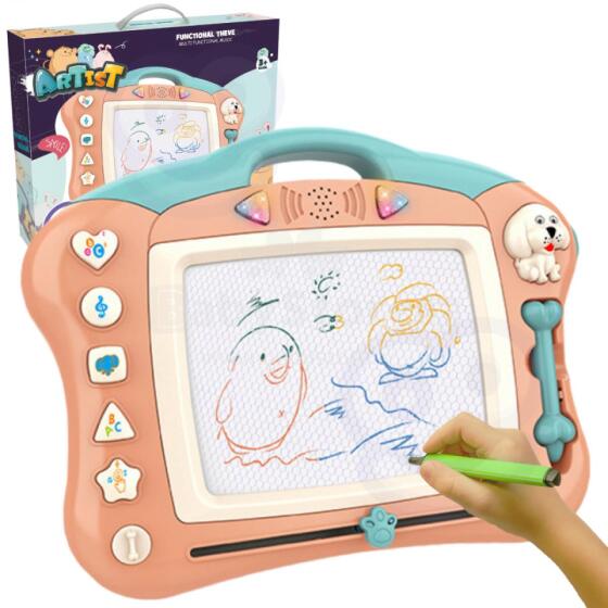 WOOPIE Scribble Interactive Magnetic Board Graphic Tablet Music Light Orange