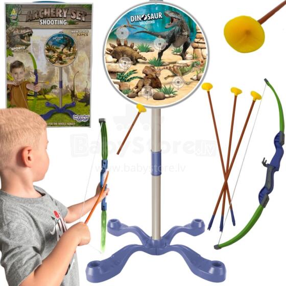 WOOPIE Little Archer Set Dinosaurs Bow Arrows Shield 32 pcs.
