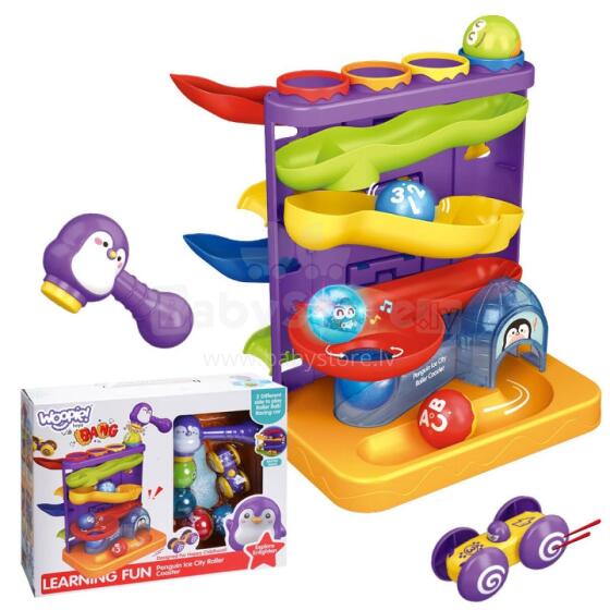 WOOPIE BABY bumbu trase ar bumbu trasi 3in1 āmura urbja slidkalniņš automašīnām