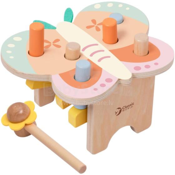 CLASSIC WORLD Montessori Pastel Butterfly Hammer