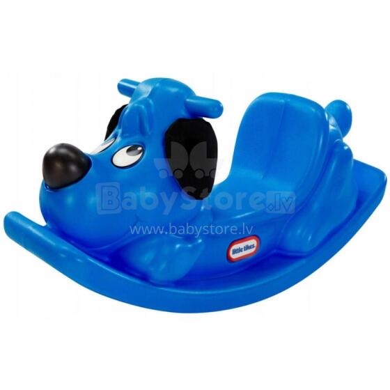 LITTLE TIKES šūpojošais suns, zils šūpuļkrēsls