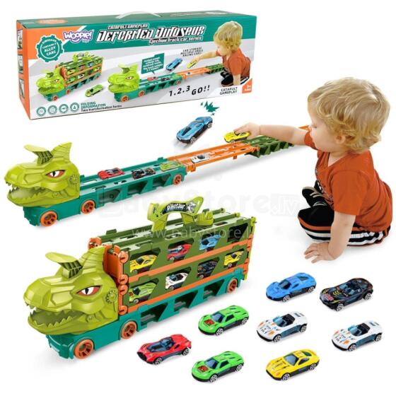 WOOPIE Игрушечный грузовик Динозавр Трек 2.1м для автомобилей