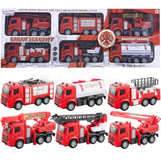 WOOPIE Fire Department Cars Set 6in1