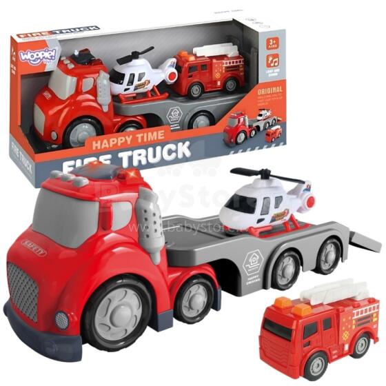 WOOPIE Red Fire Department City Truck Sound and Light Effects