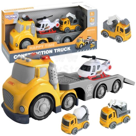 WOOPIE Yellow City Truck Tow Truck Sound and Light Effects