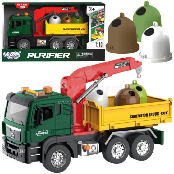 WOOPIE Garbage Truck with Crane Waste Segregation - scale 1:10