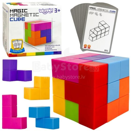 WOOPIE Tetris kuba puzle ar kāršu komplektu