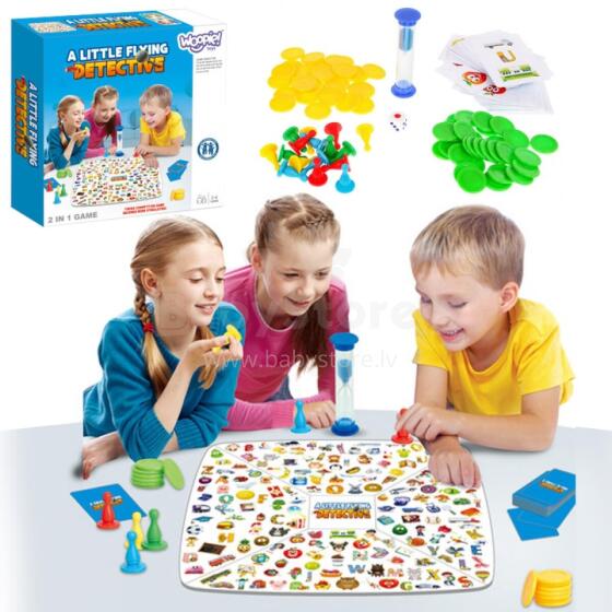 WOOPIE Board Game 2in1 Little Detective + Chinese Man