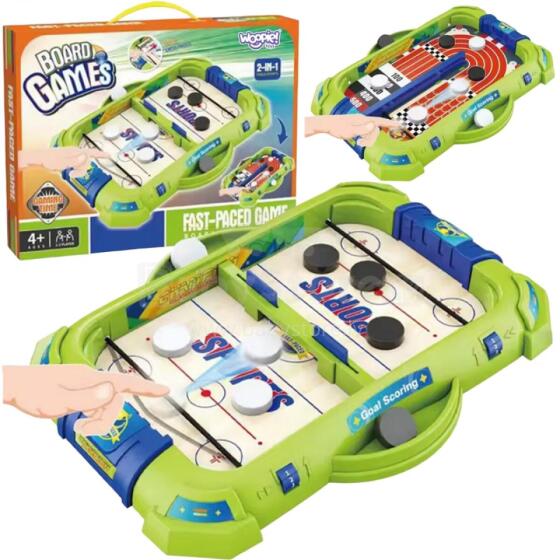 WOOPIE 2in1 Мини-хоккей Гонки Аркадная Игра