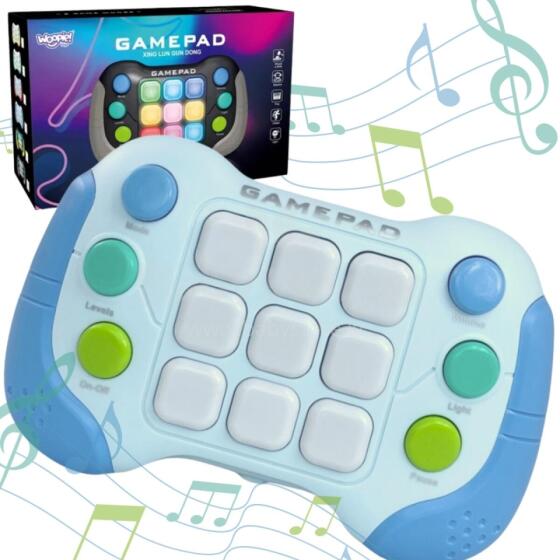 Электронная аркадная игра WOOPIE Pop-It, игровой геймпад Fidget Toy, синий
