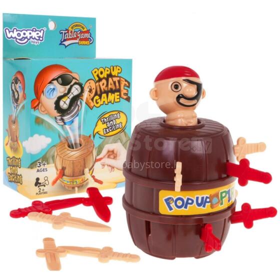 WOOPIE Crazy Jumping Pirate Barrel Arcade Game