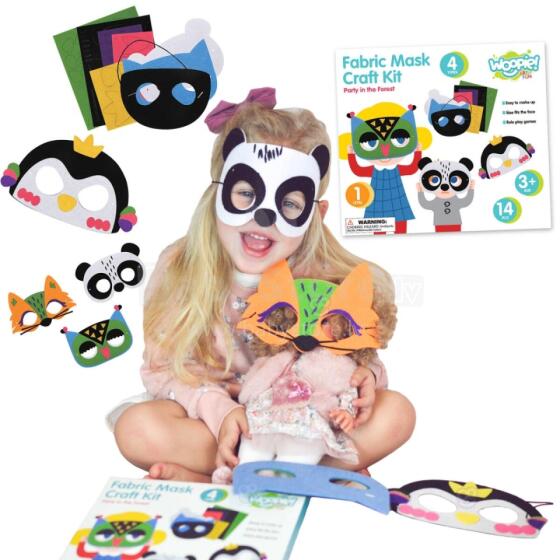 WOOPIE ART&amp;FUN Творческий набор масок из фетра своими руками 4 шт.