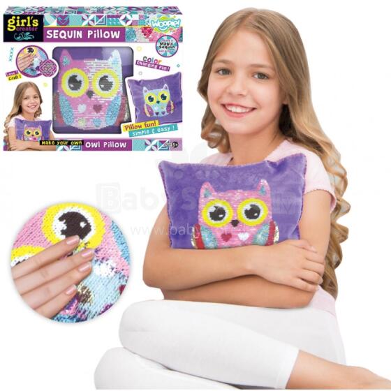 WOOPIE ART&amp;FUN radošais spilvenu komplekts dekorēšanai - pūce