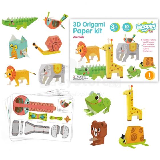WOOPIE ART&amp;FUN 3D оригами DIY творческий набор 10 животных