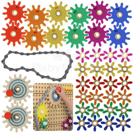 Gears Build Your Own Mechanism - Masterkidz STEM Science and Creativity Board
