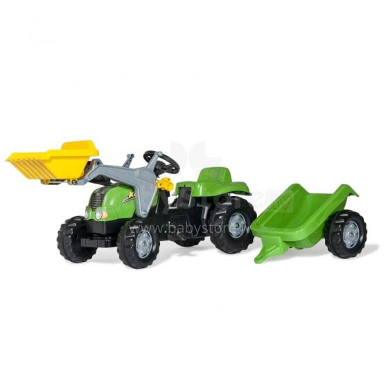 Rolly Toys rollyKid-X pedāļu traktors ar kausu un piekabi