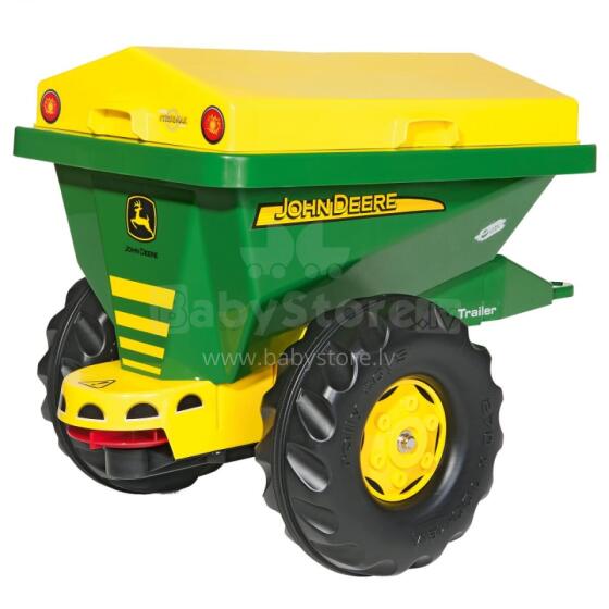 Rolly Toys piekabe/sējmašīna Smilšu kaisītājs 2 vienā John Deere