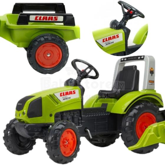 FALK Claas Large Pedal Tractor with Trailer from 3 years