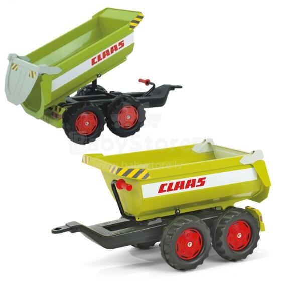 Rolly Toys rollyTrailer Halfpipe CLAAS pašizgāzēja piekabe