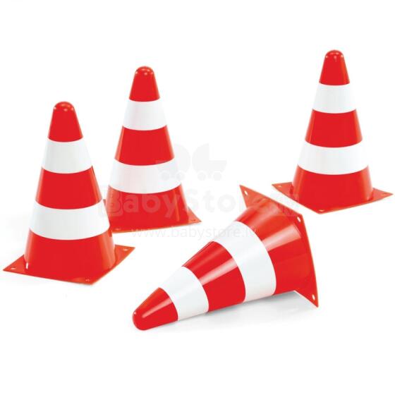 Rolly Toys Traffic Cones Set of 4 Warning Cones
