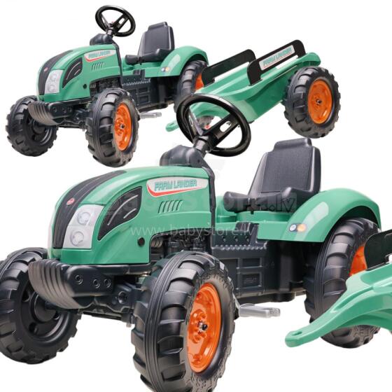 FALK Lander Green Pedal Tractor with Trailer from 3 Years