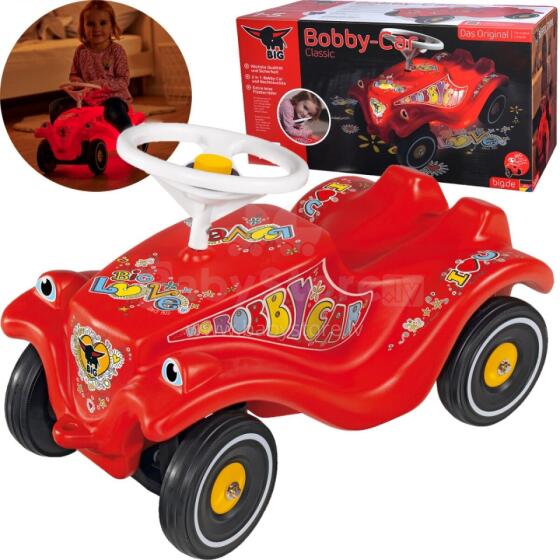 BIG Bobby Car Classic Ride-On ar iedegtu skaņas signālu