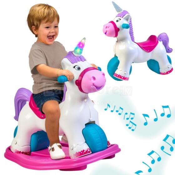FEBER Interactive Rocking Unicorn 2in1 – Running Ride-On